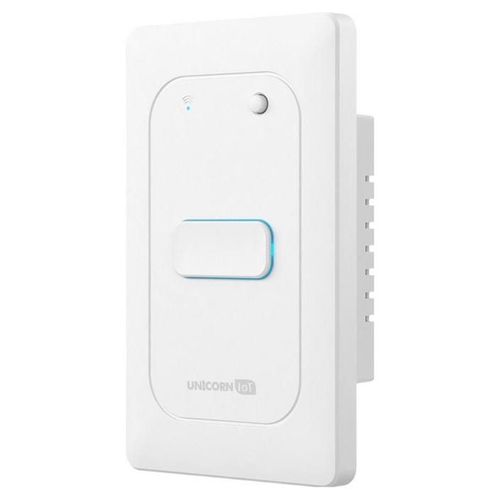 유니콘아이오티 1구 스마트 벽스위치 무선원격제어 자동불끄기 WIFI방식 TSSW1