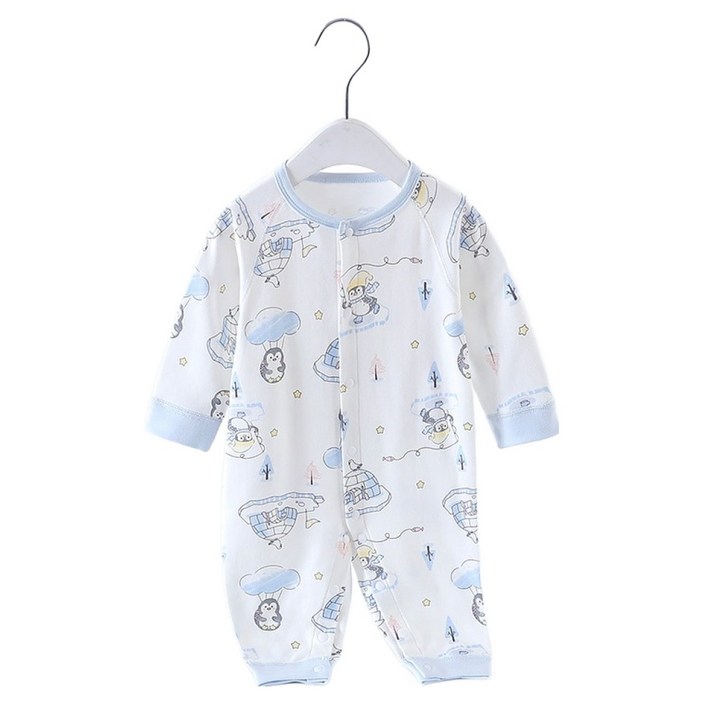 베베니즈 라운드컬러 프린팅 긴팔우주복