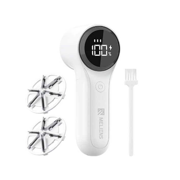 멜리언스 충전식 LED 대용량 보풀제거기 프로, ML-MJD02, 화이트