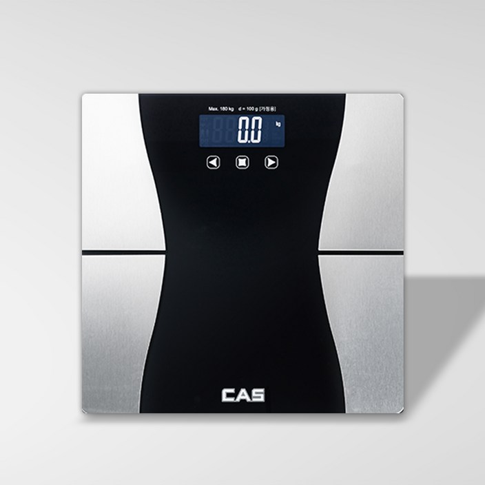 카스 체중계 BFA-23 체지방측정가능, 블랙실버, 단일상품