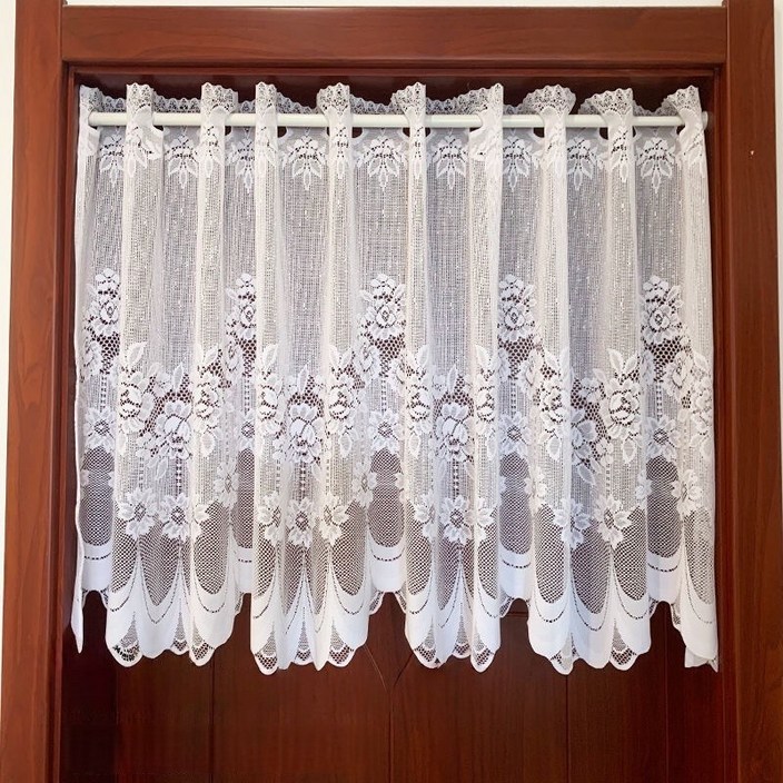 예쁜 레이스 커튼 장식 커튼 하프 문발
