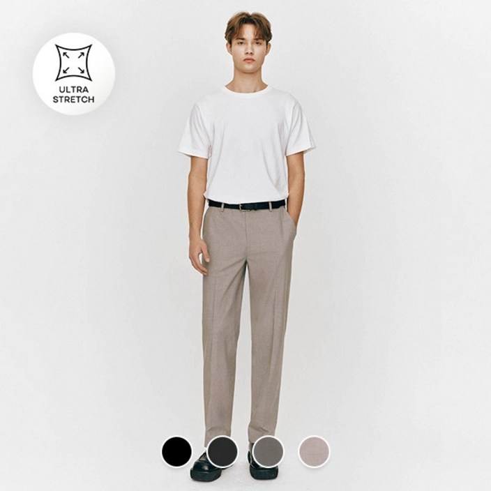 지오다노 115515 LW 테이퍼드 히든밴딩 울트라스트레치 슬랙스 2042845