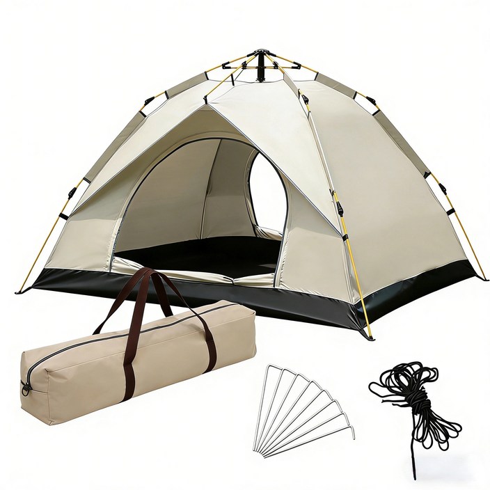 자외선차단 원터치 자동 텐트 24인 가족 캠핑 그늘막 텐트 초간편 설치