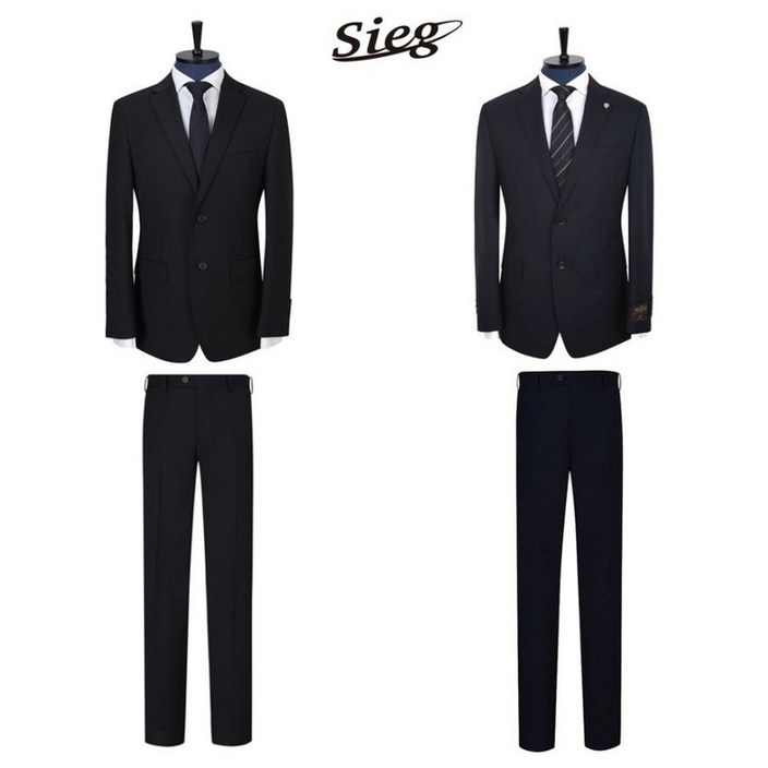 FW 지이크 남성정장 이태리 까노니꼬 모96 네이비 예복정장 2034 DHSIEG 380823