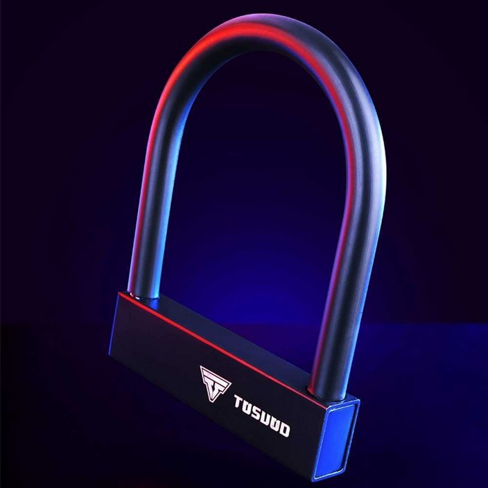 자전거 도난방지 경보 알림 U자형 오토바이 자물쇠 바퀴