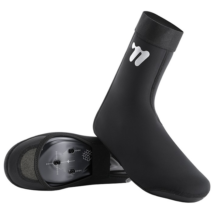 시그니처베이지 로드 자전거 방한 평페달 클릿 슈즈 슈커버 YPZ050, 270, 블랙