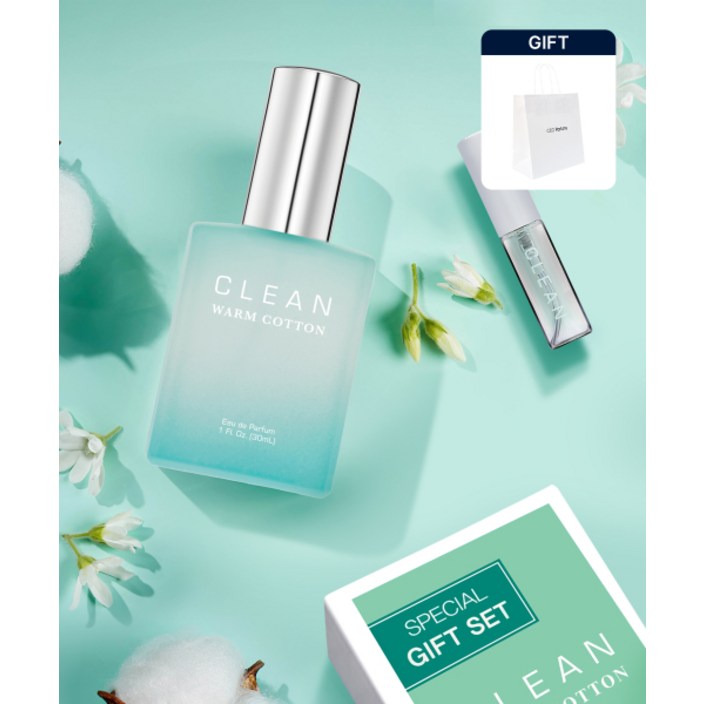 클린 웜 코튼 EDP 30ML 퍼퓸케이스 GIFT SET