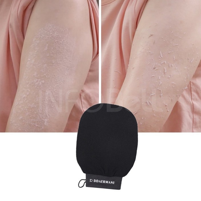 인포벨 홈쇼핑명품 때장갑 때르마니 피부결 투명도 개선 부드러운 등타올 때수건 피부 저자극 민감성 유아, 1개, 5개입