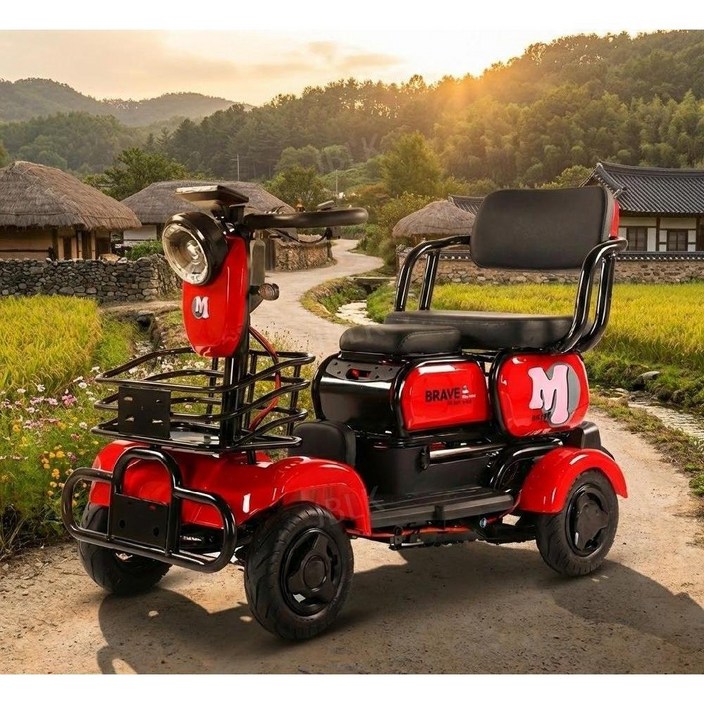 일렉하임 사륜 전동스쿠터 노인전동차 어르신 효도 전기자전거 네발 전기차