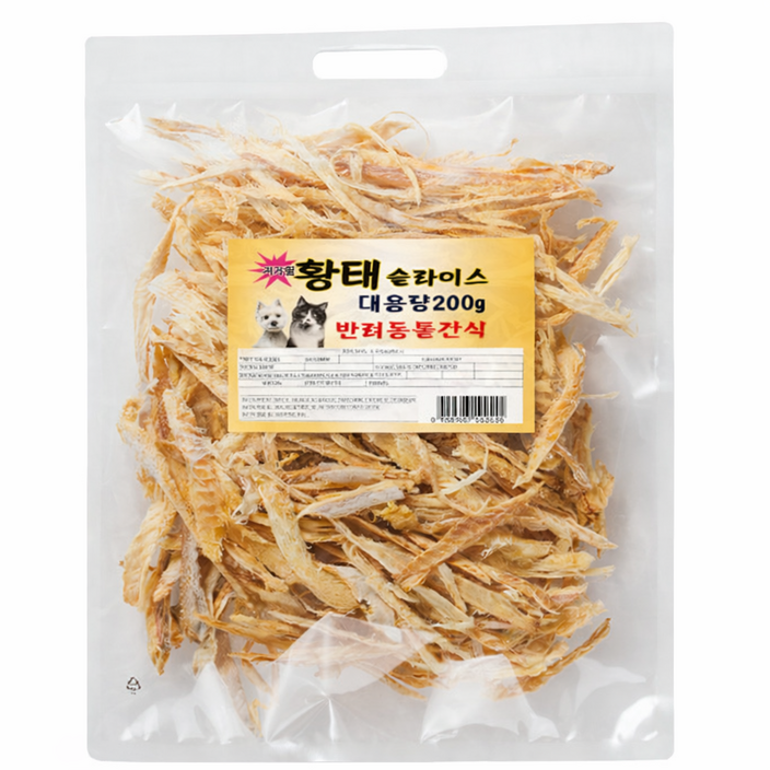 수제명가 대용량 강아지 황태 200g, 200g, 5개