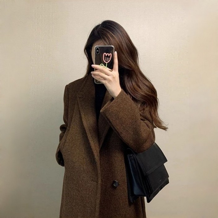 여성 봄 가을 겨울 롱코트 빅사이즈 루즈핏 트렌치 코트 오피스룩 정장 코트