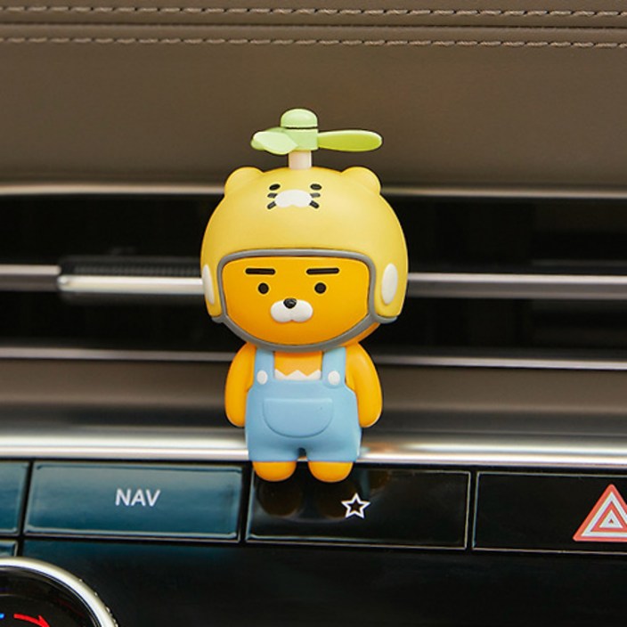 카카오프렌즈 날아라 고고싱 라이언 차량용방향제 캐릭터 송풍구형 피규어 디퓨져 새차선물 귀여운차량용품