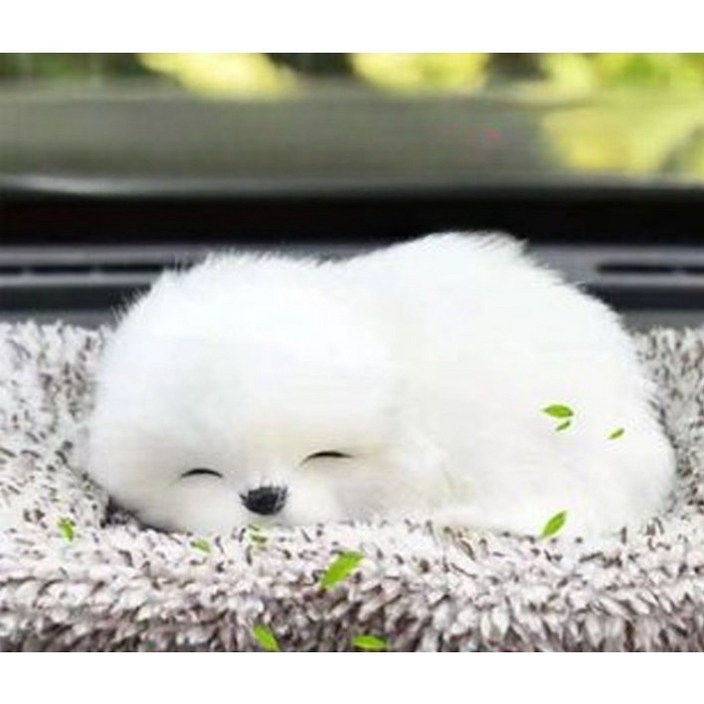 차량용 탈취제 강아지 고양이 제습제 인테리어, 1개, 12.리틀 샤모예드 강아지수정