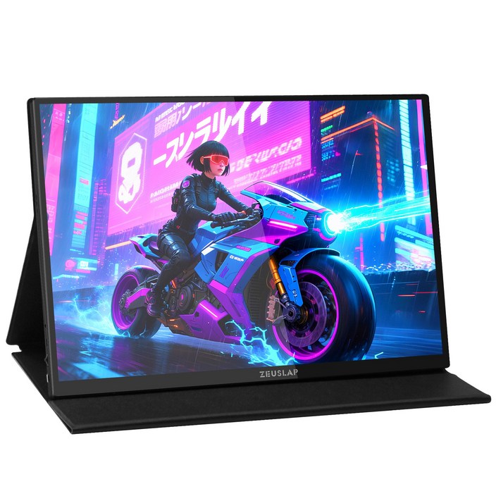 제우스랩 p16kt 16인치 144Hz 2.5K 500cd QHD 터치식 포터블 모니터 여행용 사무실용, P16KT, 34.4cm