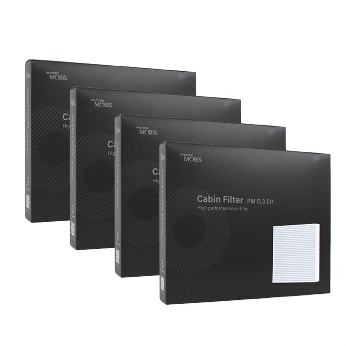 현대모비스 정품 프리미엄 에어컨필터 2년분 4개입 K5 DL3 전용 2020년~현재까지 11번