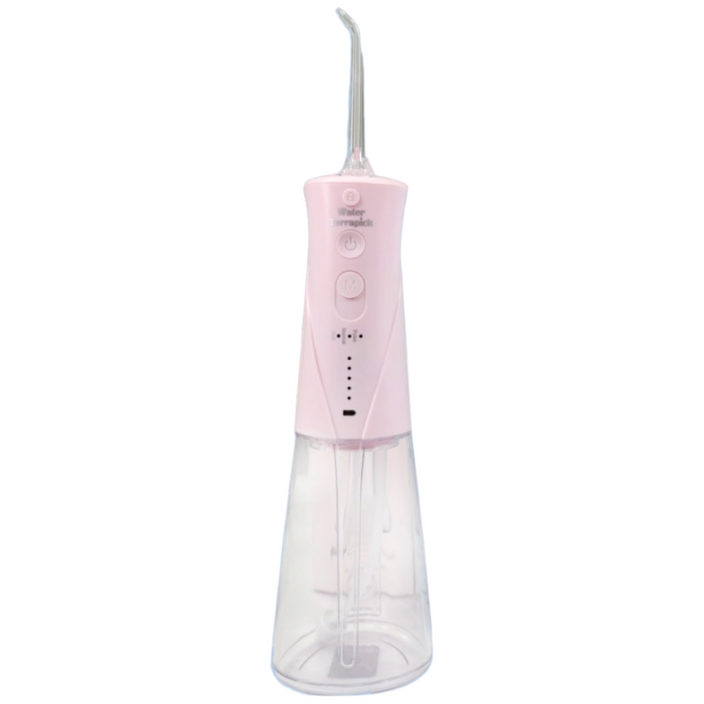 치과납품 가성비1위 워터테라픽 코드리스 구강세정기 제트팁 4개포함 무상AS 방수, 단일상품, 핑크
