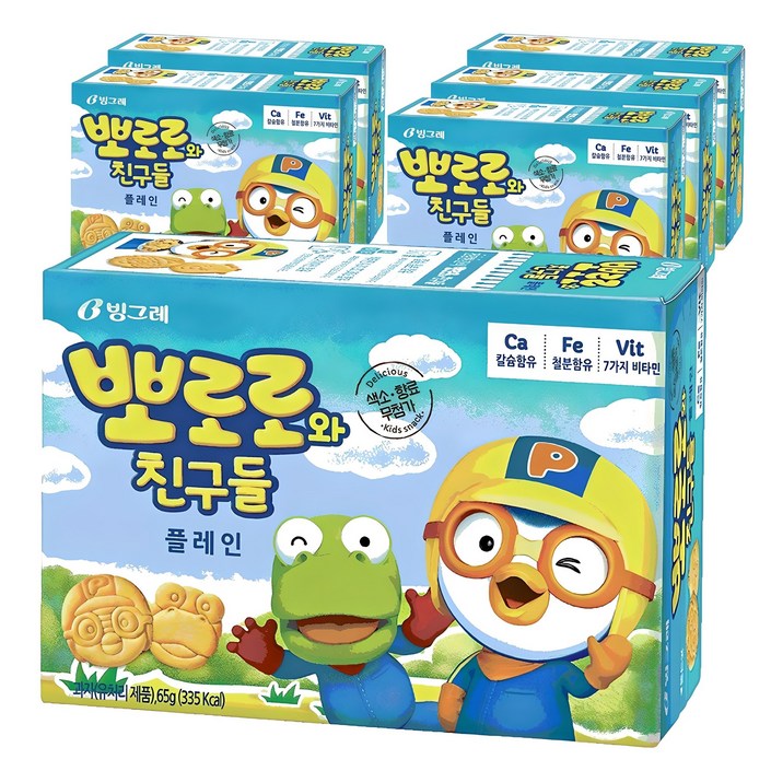 빙그레 뽀로로와 친구들 플레인 크래커