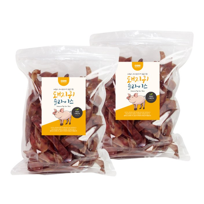 웁스 강아지 국내산 슬라이스 오리지널 간식
