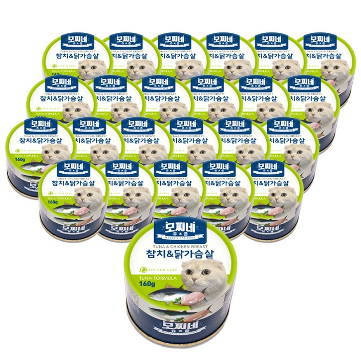 모찌네 고양이캔 츄릅 주식캔 24p, 참치닭가슴살, 160g, 1세트 모찌네 고양이캔 츄릅 주식캔 24p, 참치닭가슴살, 160g, 1세트