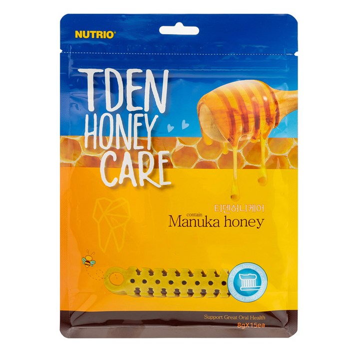 뉴트리오 강아지 티덴 허니케어 가수분해덴탈껌 15p