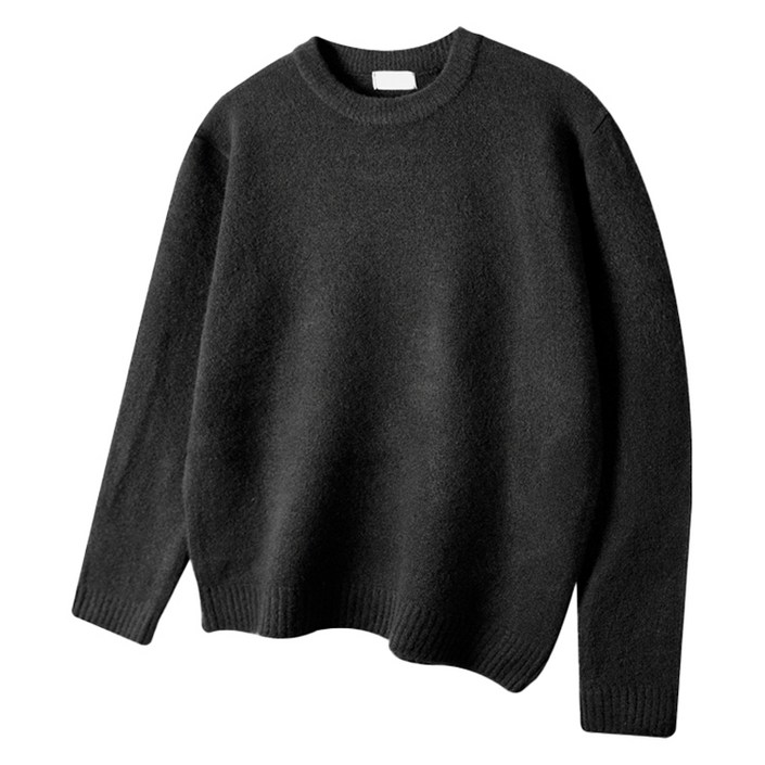 해리슨 오버핏 울스판 라운드 니트 티셔츠 HA1496 MEL1029