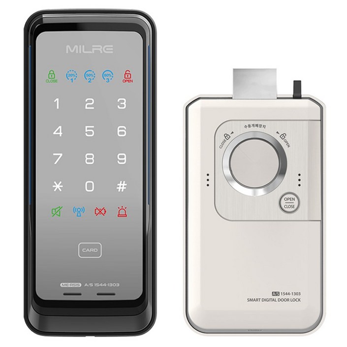 밀레시스텍 스마트 보조키 도어락 MER51S, MER51S, 방문설치