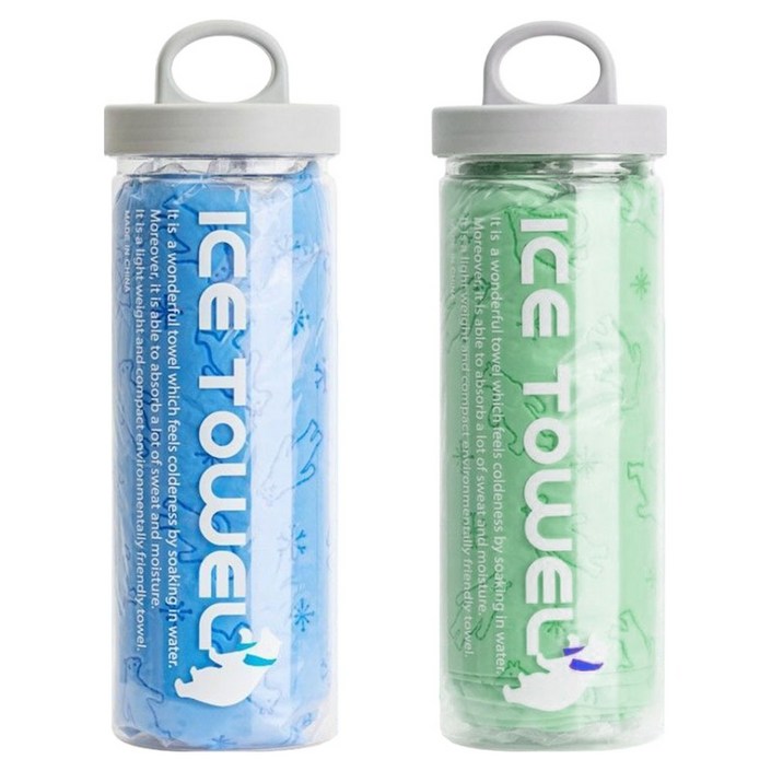 원이네 곰돌이 아쿠아 습식타월 대형 2종  보관케이스 2종 85 x 33 cm