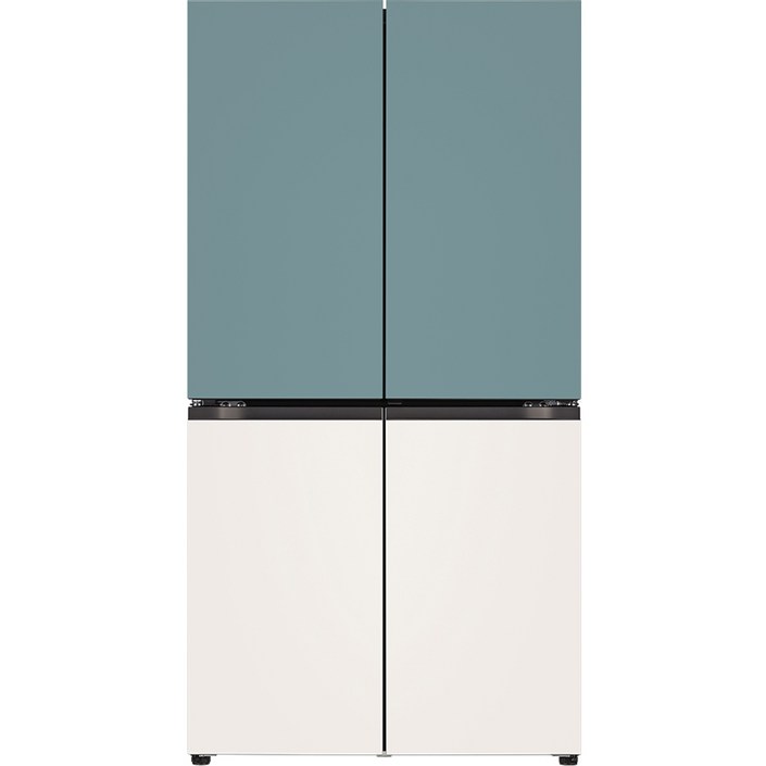 10 환급가전 색상선택형 LG전자 오브제 870L 매직스페이스 메탈 4도어 디오스 냉장고 방문설치