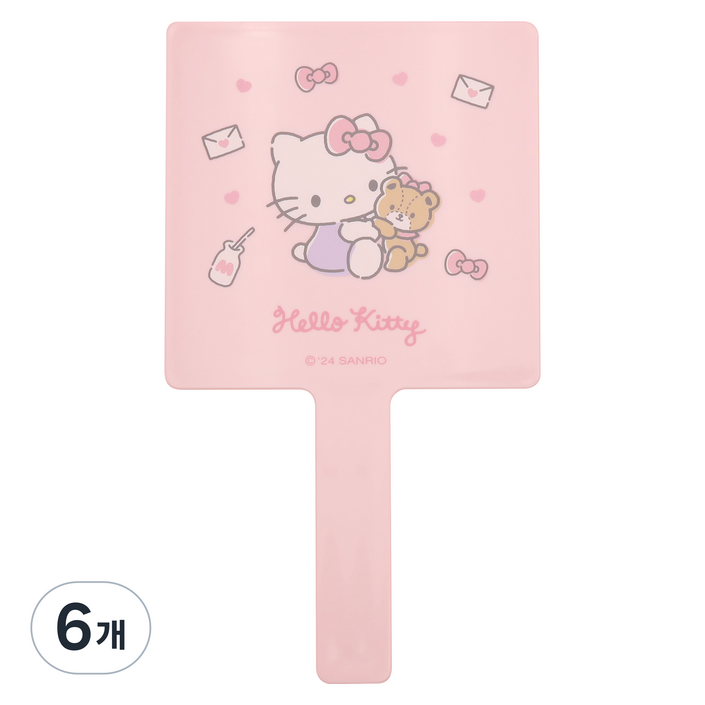 산리오캐릭터즈 사각손거울 대, 헬로키티, 6개