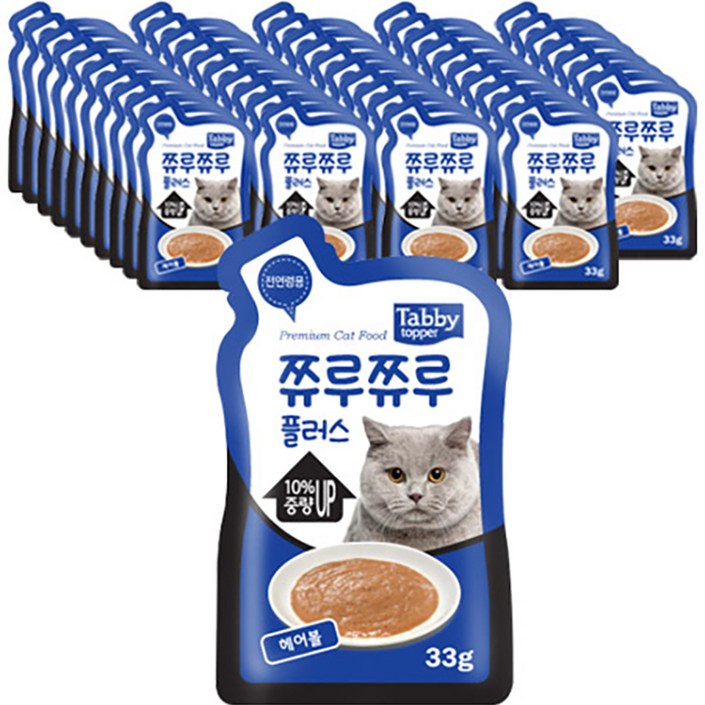 테비 쮸루쮸루플러스 고양이간식 33g