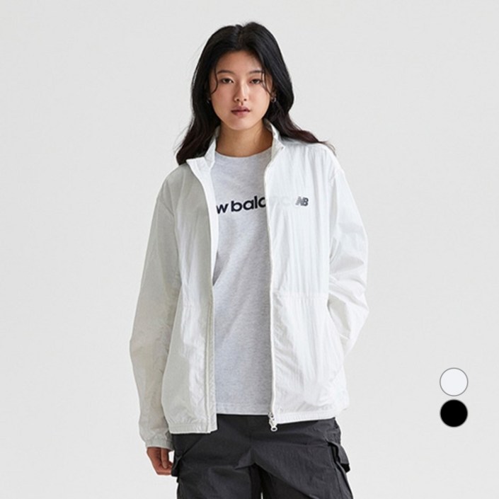 뉴발란스 여성용 W 경량 우븐 자켓 바람막이 NBNAFB0012