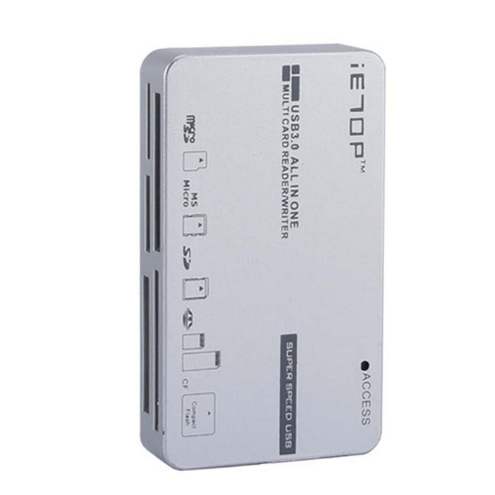microsd카드 이탑 USB3.0 117종 지원 멀티카드리더기, C3-08, 실버