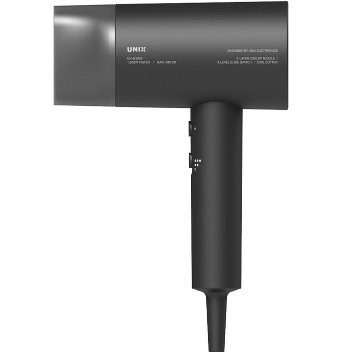 유닉스 1800W 헤어 드라이기 UNB3096, 블랙, UNB3096