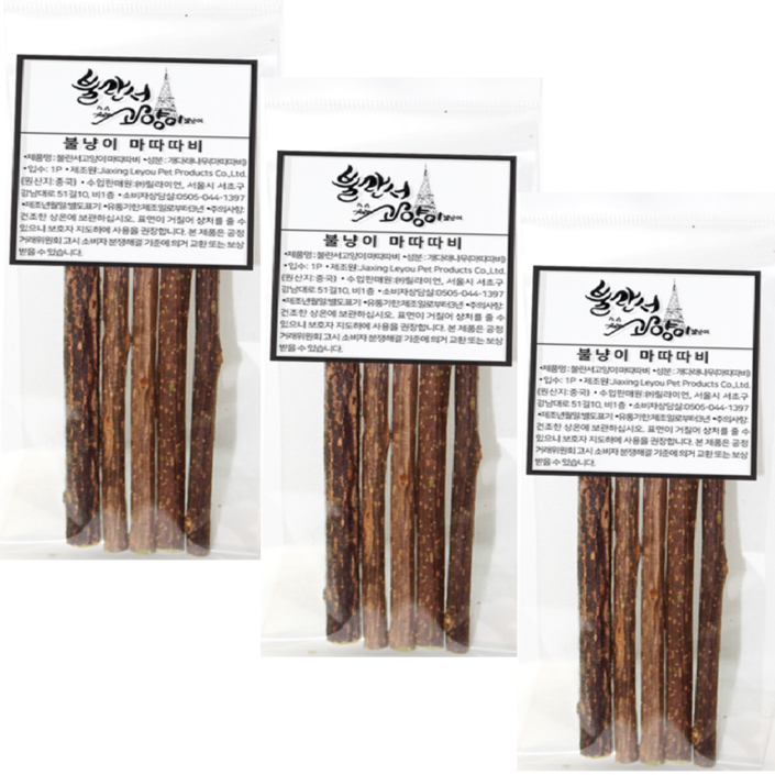 불란서고양이 두툼한 마따따비 스틱 15p, 혼합색상, 3개