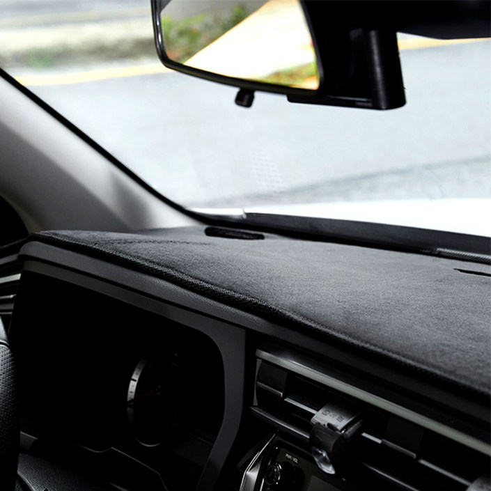 gaon 논슬립 벨벳 대쉬보드커버, 갤패드 대 2p, 중 4p, 블랙, 기아 더뉴 모닝 15년 1월~17년 1월 일반형