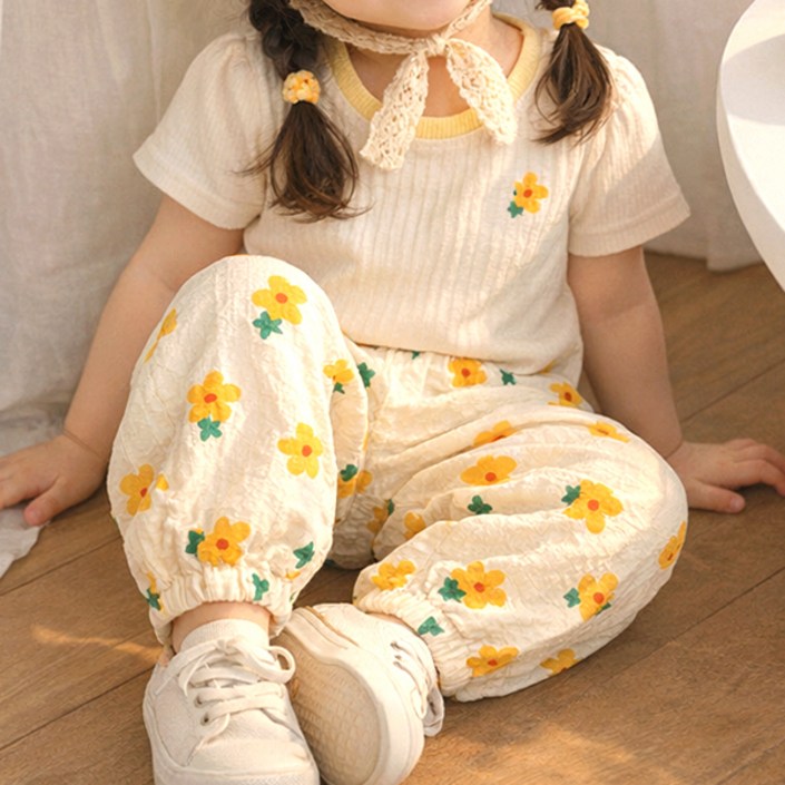 우주아이 아동용 햇살가득 배기핏 팬츠