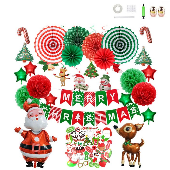 미니띠네 메리 크리스마스 선물꾸러미 산타 홈파티 세트 A