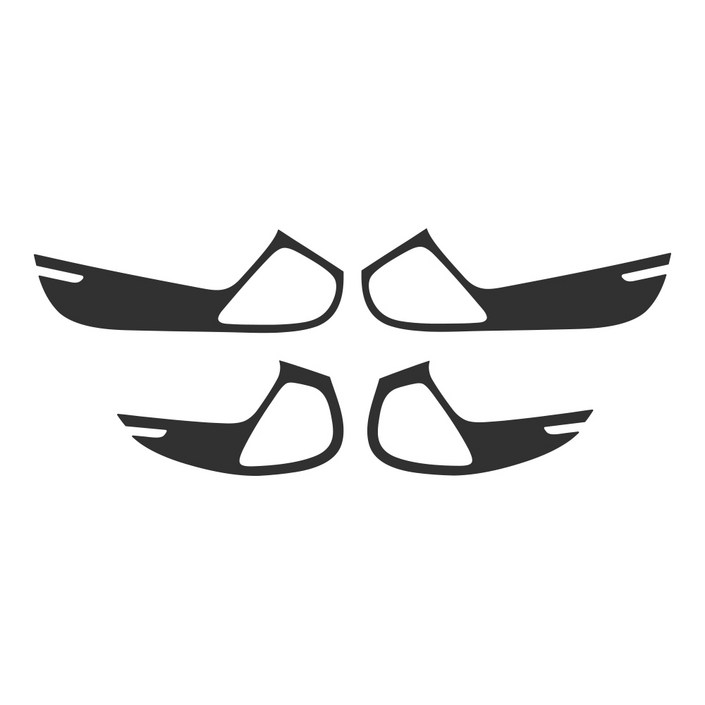 다이아코트 실내 스크래치 방지 펠트 도어커버 1열도어 2p  2열도어 2p 세트