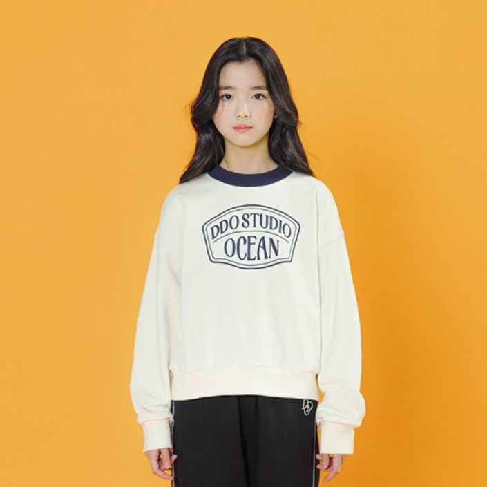 아이러브제이 오션 크롭 맨투맨