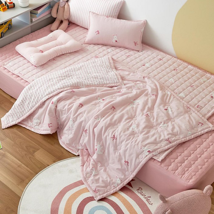 모던하우스 아동용 마미허그 소프트워싱 쁘띠래빗 낮잠 이불