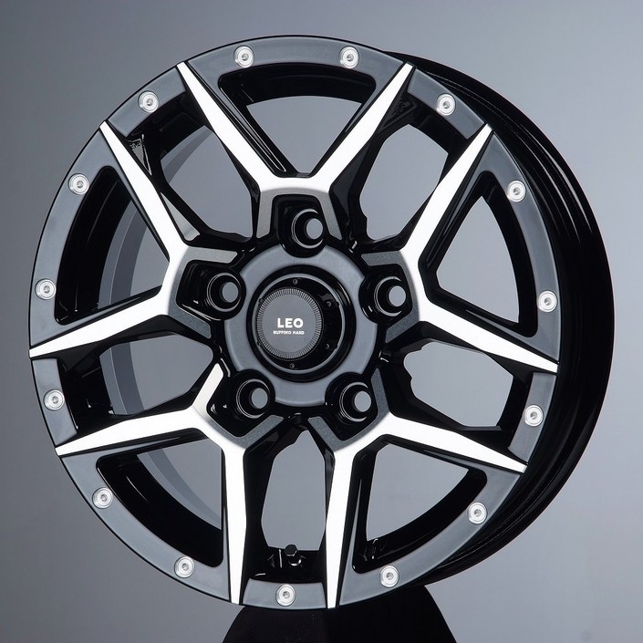 포터2 알루미늄 휠 15인치 루피노 레오9411 블랙폴리쉬 포터2 전륜휠 KC인증 제품 포터휠