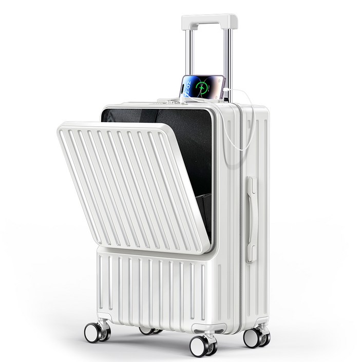 Moteur AS 3년 캐리어 기내용 중대형 여행용 컵홀더 USB 충전 포트 노트북 짐 수납 가능 스피너 훨 여행가방 TSA 락 202428인치 기내형 중대형 캐리어