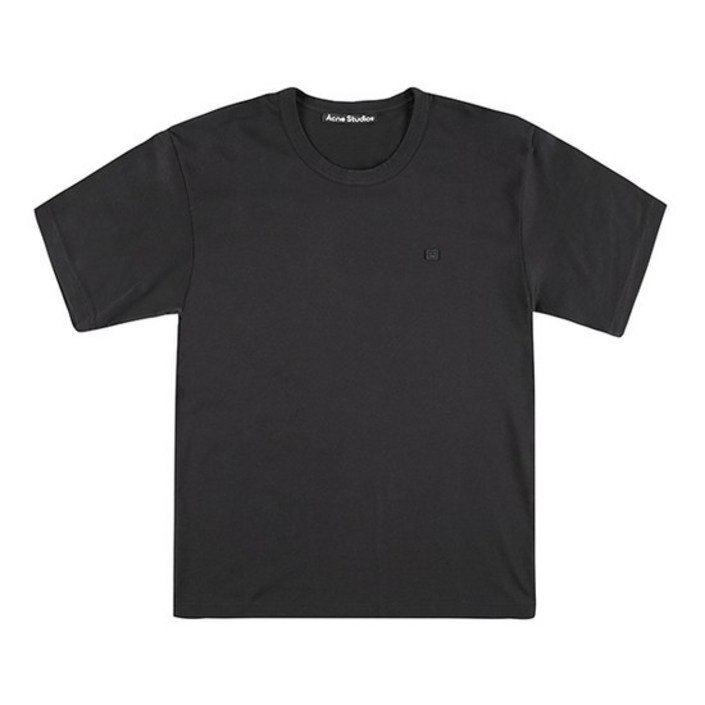스튜디오 CL0290 BLACK 페이스 로고 마이크로 패치 공용 반팔티