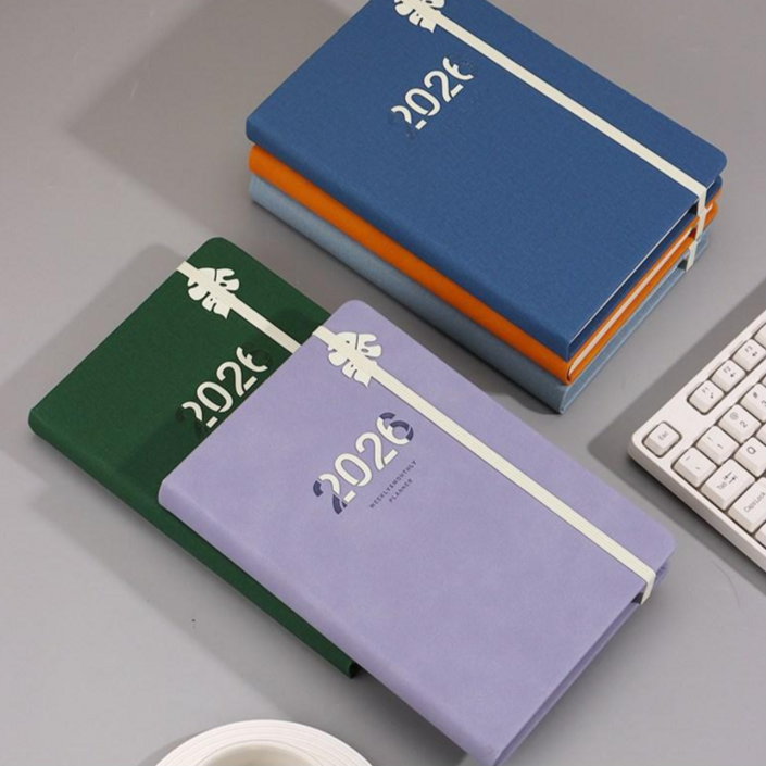 코스모눅 2026 다이어리 A5 위클리 먼슬리 플래너, 밀크바이올릿
