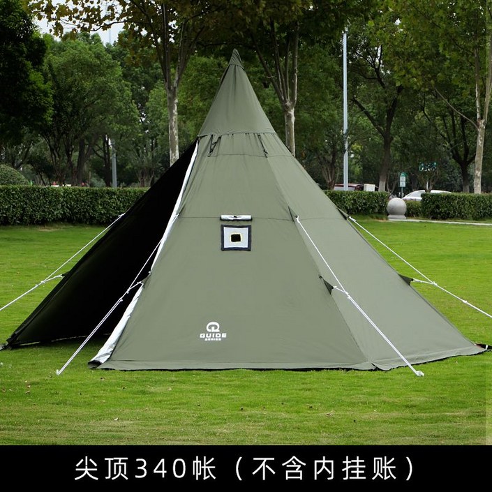 티피텐트 겨울쉘터 야외 화목난로텐트 캠핑, 플레임 텐트 340x340