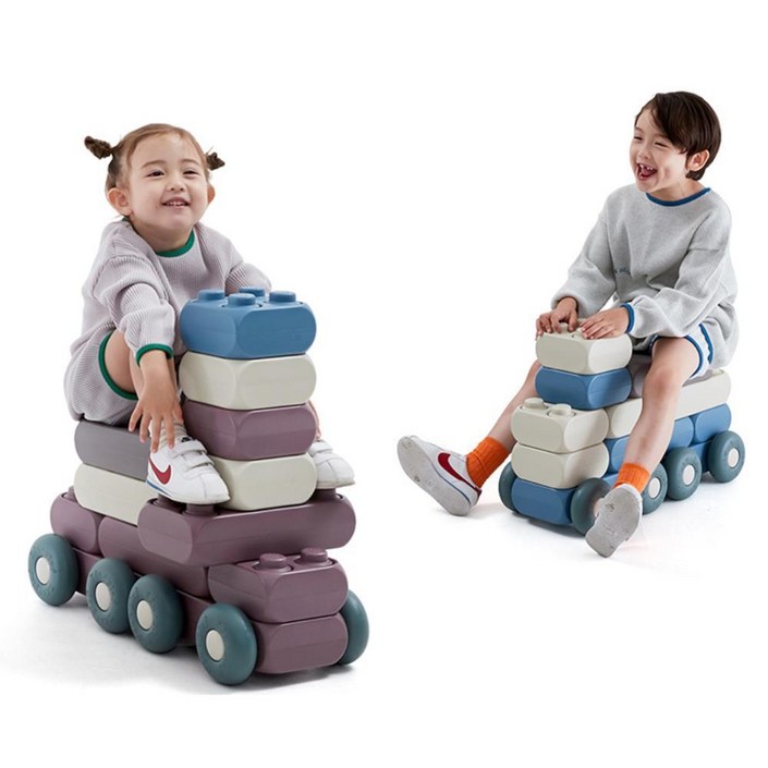 유아 탈수있는 자동차 만들기 대형블록장난감 C 29p 논리수학 아빠육아 협응력발달