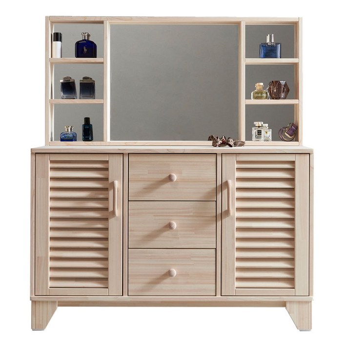 엘레나 편백나무 와이드3단 원목서랍장 신혼 침실 안방 아이방 3단 편백서랍장 와이드서랍장