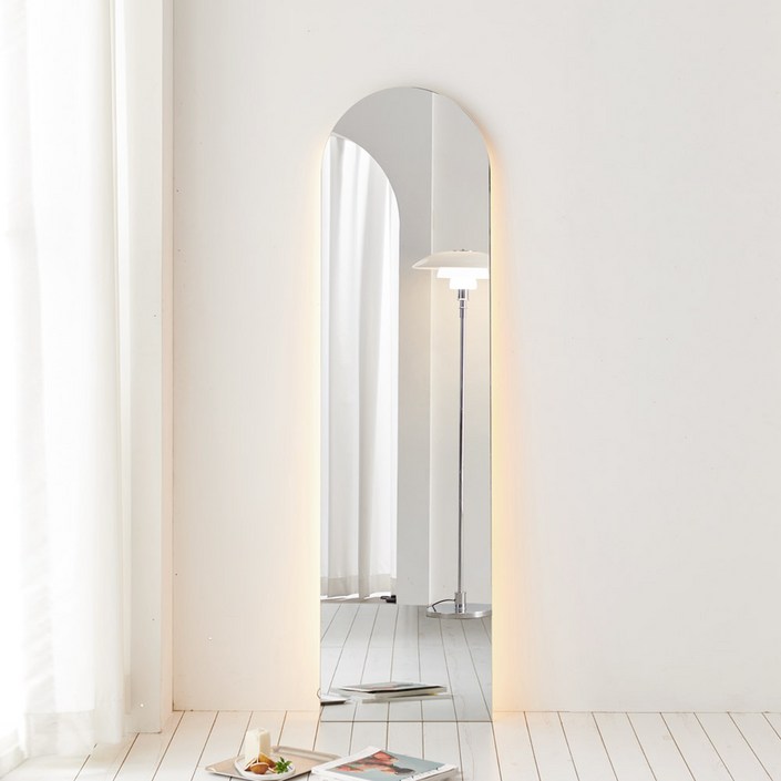 스칸디무드 스텔라 골드 아치형 전신거울 400X1800, 골드