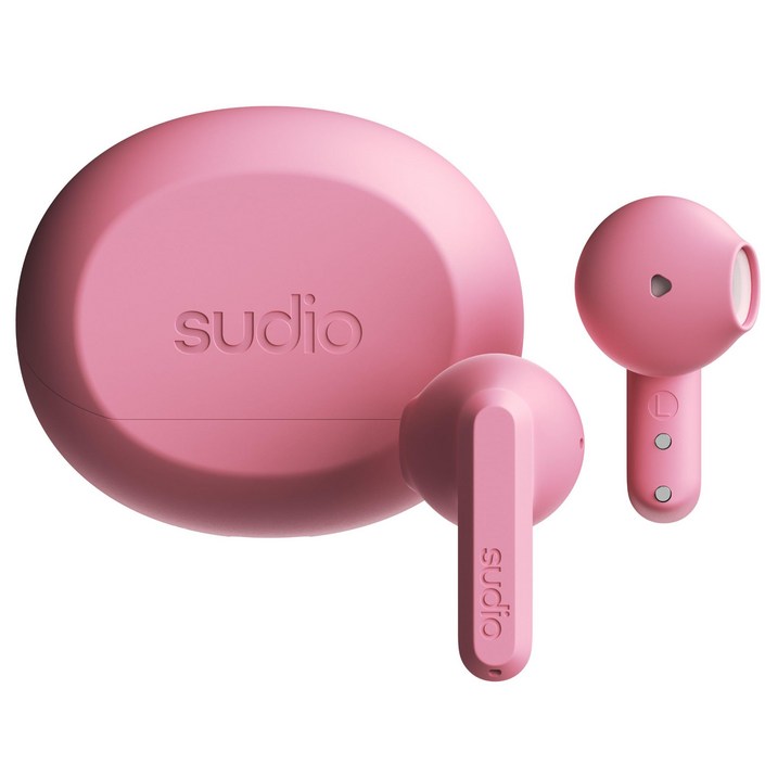 SUDIO A3  Android C 버블 검 핑크 무선 이어폰 캐널형Bluetooth5.4 마이크 첨부iOS