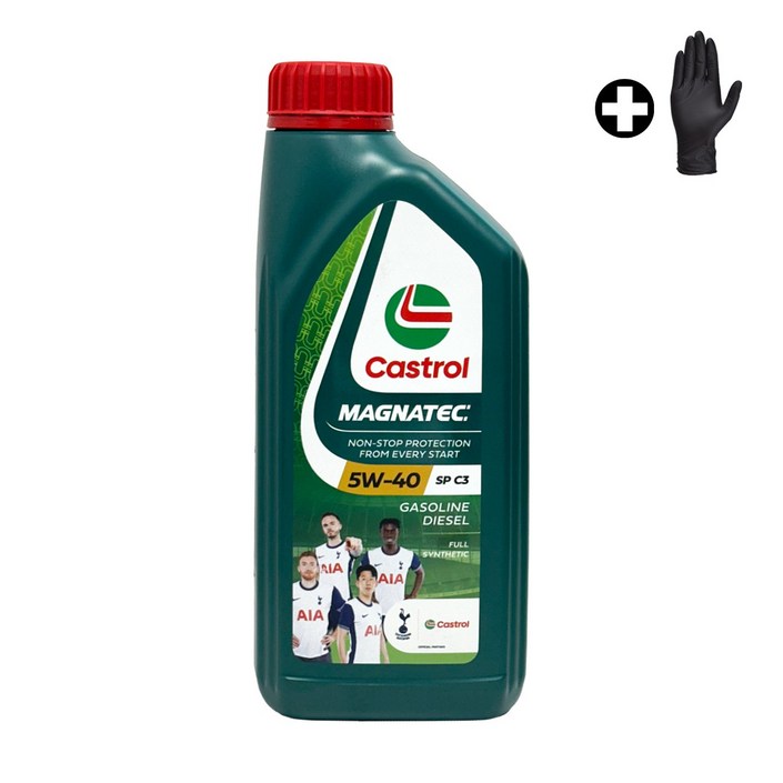 캐스트롤 마그네틱 MAGNATEC 5W40 [장갑증정], 1L, 5w40, 7개